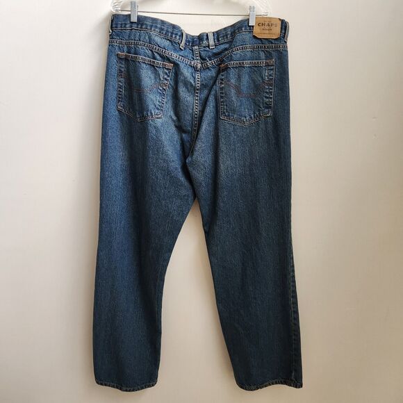 Chaps Jeans Men 42x32 (Fit 42.5x31.75) Blue Denim Straight Leg Grunge Retro Boho - Picture 4 of 16